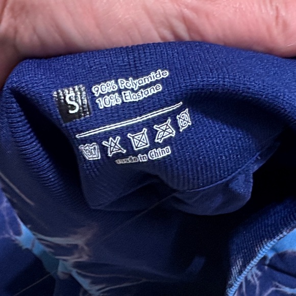 Women's Navy Tie-Dye Leggings - Picture 5 of 5